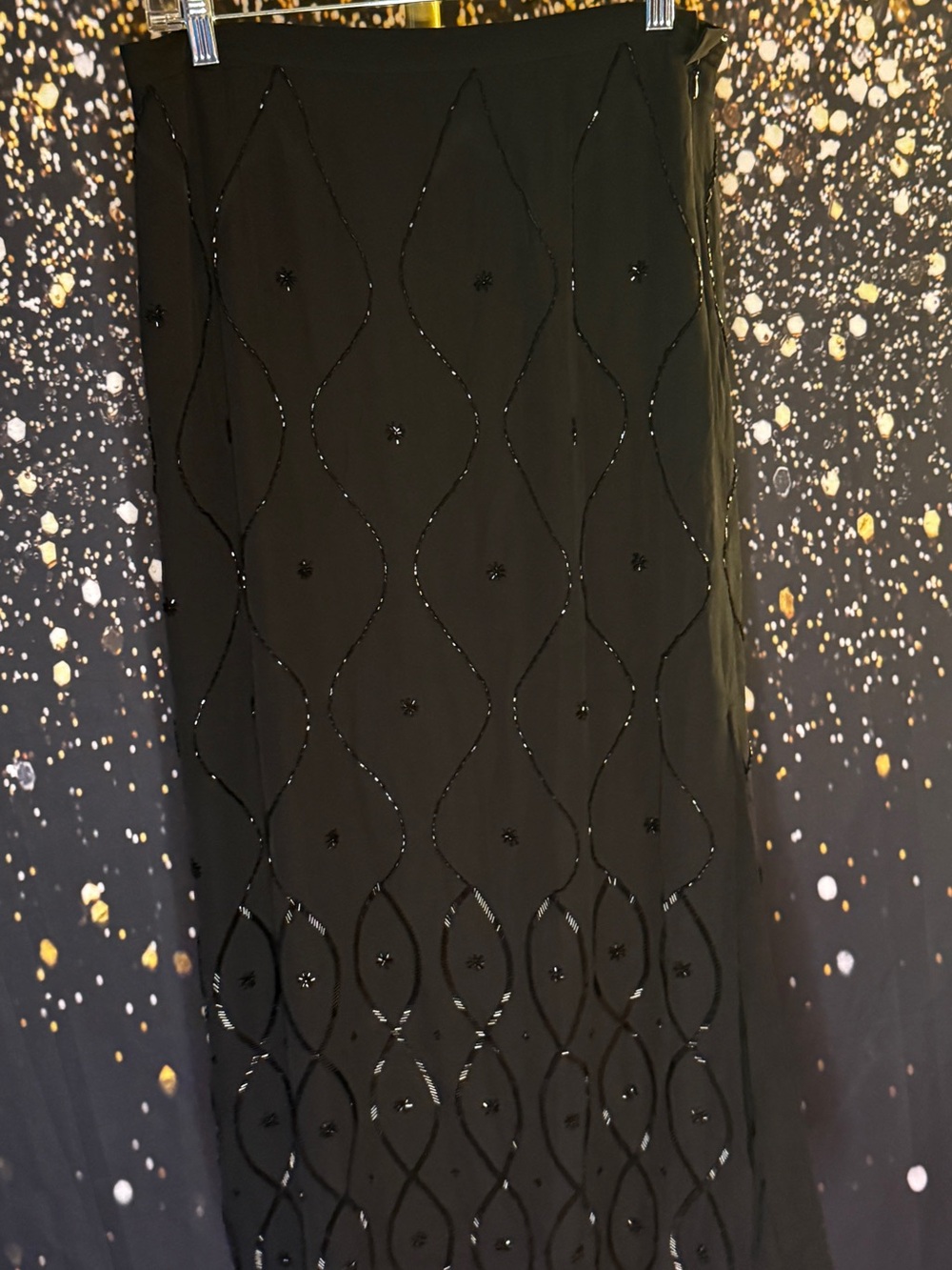 Doncaster Black Beaded Maxi Dress